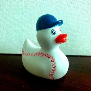 New Plastic "Baseball Duck with Dark Blue Cap", for Jeeps or as a Toy 2 inch
